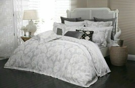 Surya Florence Broadhurst&quot;Japanese Floral&quot; Silver 3pc FULL/QUEEN Duvet Nip - £172.50 GBP
