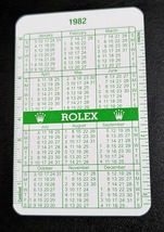 RoIex Watch Vintage Calendar Card 1982 1983 82 83 Submariner Sea Dweller - £71.94 GBP