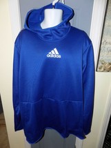 Adidas GFX Climawarm Waffle Mesh High Neck Pullover Hoodie Size 2XLT Men&#39;s NEW - £33.76 GBP