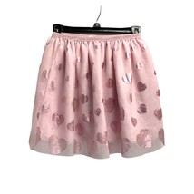 H&amp;M Girls Youth Size 8 10 Pink Tutu Skirt Hearts - £8.67 GBP