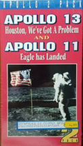 APOLLO 2 PACK: Apollo 13 &amp; Apollo 11 (VHS), 1995, Sealed - £7.95 GBP