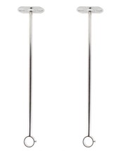 2 Pack Ceiling Mount Bracket, Stainless Steel Wardrobe Pipe Rod Holder 1... - $15.01