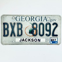 2016 United States Georgia Jackson County Passenger License Plate BXB 8092 - $225.96 MXN