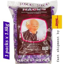 1.8KG x 1 packs HACKS Candy Sweets Cough Relief Blackcurrant Flavour - £61.87 GBP