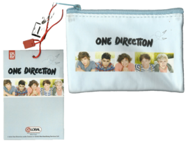 One Direction group/logo 2012 Official Merchandise Zip Top Purse Carded 1D - £5.74 GBP