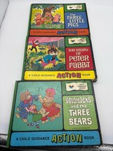 3 Book Lot  Child Guidance Books Moving Figures 3 Little Pigs Peter Rabb... - $27.67