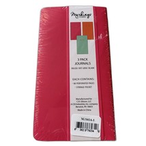 3 Journals Dot Grid Paper Ruled and Blank 3.5x5.5In Pocket Perforated Pages - £9.09 GBP