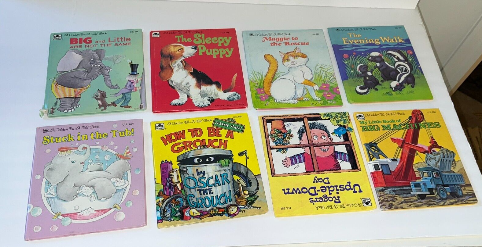 Storytime Lot of 8 Vintage Childress Kids A Golden Tell-A-Tale Book - $54.99