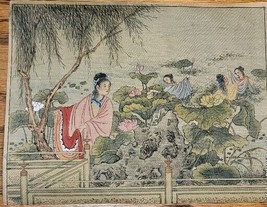 Antique CHINESE Original Watercolor Painting On Silk - £77.84 GBP