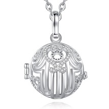 18mm Harmony Ball Bell Fatima Crystal Cage Pendant Necklace pregnancy bola Angel - £21.46 GBP