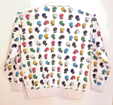 Skull Sweater Jacket, Lot 29 White Multi-Color Skulls Men&#39;s XLarge EUC OBO - $89.10