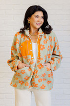 Love It Don&#39;t Leave It Floral Fleece Jacket - $60.90