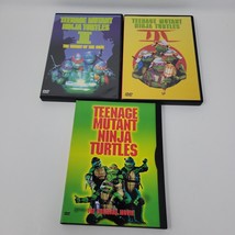 TMNT Teenage Mutant Ninja Turtles Original Movie+2+3 The Secret of the Ooze DVDs - £14.70 GBP
