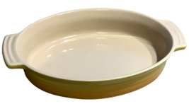 Le Creuset Stoneware Oval Casserole Baking Dish Yellow Ombre  Pan 10.5&quot; x 8&quot; - £51.47 GBP