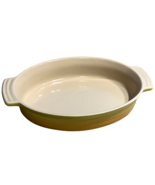 Le Creuset Stoneware Oval Casserole Baking Dish Yellow Ombre  Pan 10.5&quot; ... - £51.59 GBP