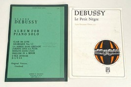 2 CLAUDE DEBUSSY Books/Music - Album for Piano Solo &amp; Le Petit Negre (Ca... - $23.36