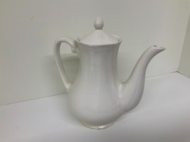 Vtg Sears FEDERALIST WHITE Teapot or Coffee Pot with Lid 4238 Japan Ironstone - £26.86 GBP
