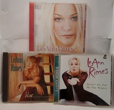LeAnn Rimes 3 CDs Self-Titled, Sittin&#39; on Top of the World, Blue - £13.27 GBP