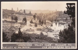 Arrowhead Valley Club, CA RPPC 1920s BEV San Bernardino Mts., Moon Lake #2 - £46.82 GBP