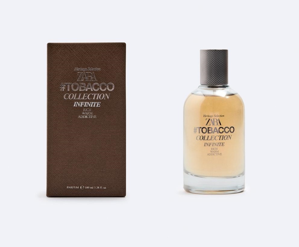 ZARA Tobaco Infinite Collection Rich Warm Addictive Eau De Parfum Men 100ml New
