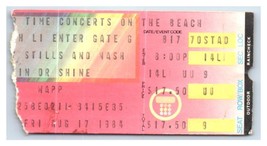 Crosby Stills Nash CSN Ticket Stub August 17 1984 New York City - $34.64