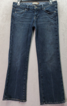 Paige Cropped Jeans Women Size 27 Blue Denim Dark Wash Cotton Pockets Flat Front - £20.23 GBP
