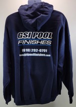 CB) GSI Pool Finishes Navy Blue Hoodie Pullover Sweatshirt 3XL - $221.25 MXN