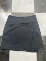 NWT 100% AUTH Helmut Lang Viscose Black Mini Skirt Sz 6 - £157.65 GBP