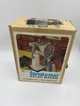 Vintage Rival Shred O Mat Model 601 Salad Maker In Box Discolored - £18.40 GBP