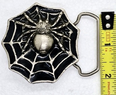 Tarantula Spider Spiderweb Belt Buckle Pewter Instyle 1978 Item image 4