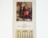 Antique 1904 Advertising Calendar Poster Hardware Furniture Iowa 9”x5” C... - $29.99