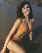 Raquel Welch in bikini poses on beach 1960&#39;s era 8x10 inch photo - £8.45 GBP