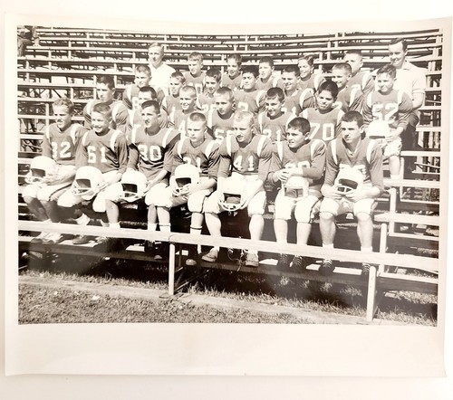 1950s Real Photo Pop Warner League North Football Team Photograph Sports E88R Item image 2