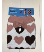 Vibrant Life Warm Dog Sweater DUSTY Pink HEARTS Pattern SIZE M 20-50lbs - $263.68 MXN