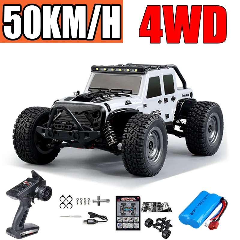 High Speed Car 50km/h Or 75km/h 16103pro 4WD With LED Headlights Drift Rc Car - £95.56 GBP+