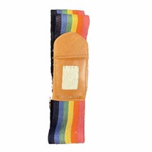 Rainbow Luggage Carry Strap With Name Tag Pride - £5.04 GBP