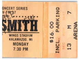 Vintage Aerosmith Ticket Stub May 19 1986 Wings Stadium Kalamazoo Michigan - £19.41 GBP