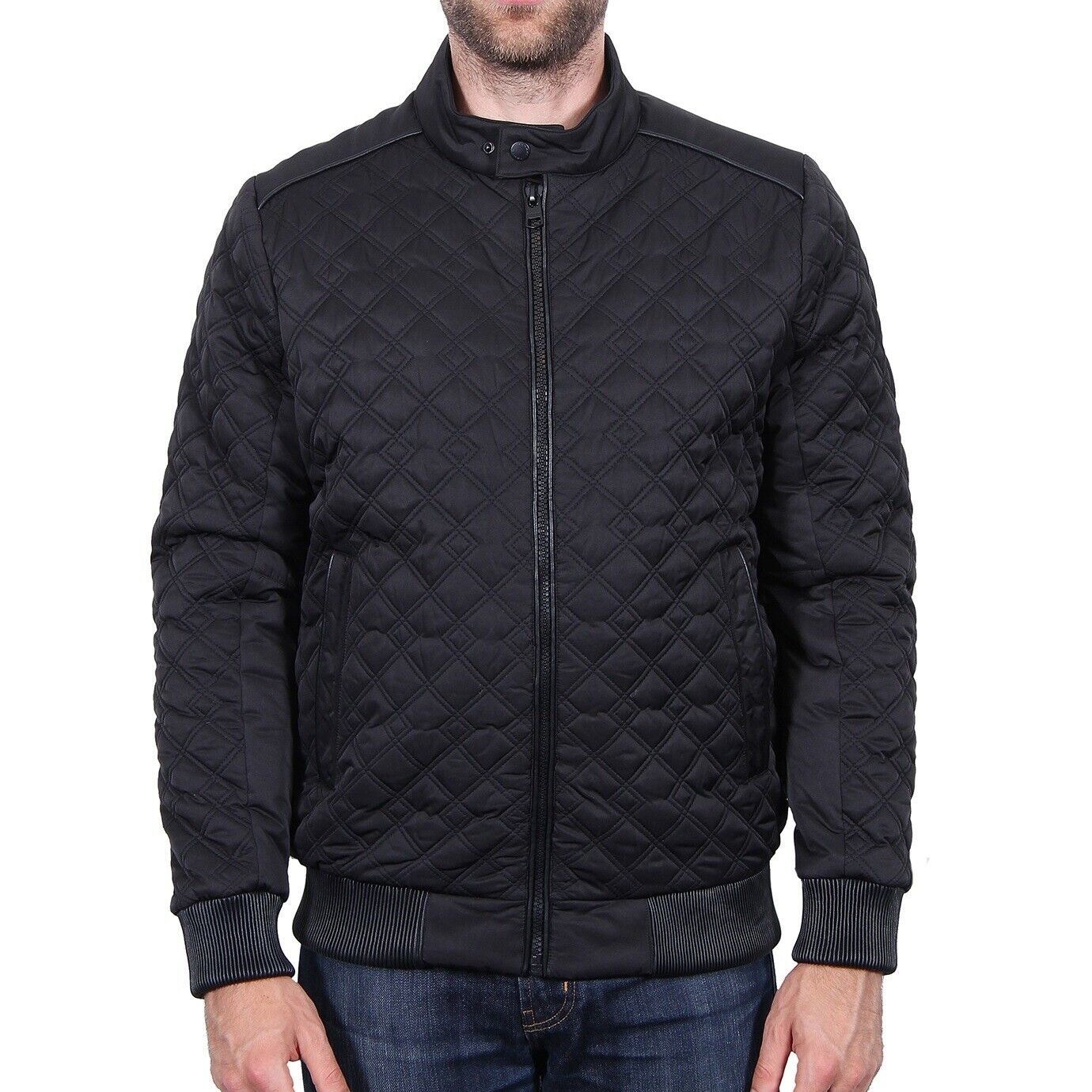 Tahari Clearance Men&#39;s Quilted Bomber Jacket Puffer Softshell Polyester ... - $29.00