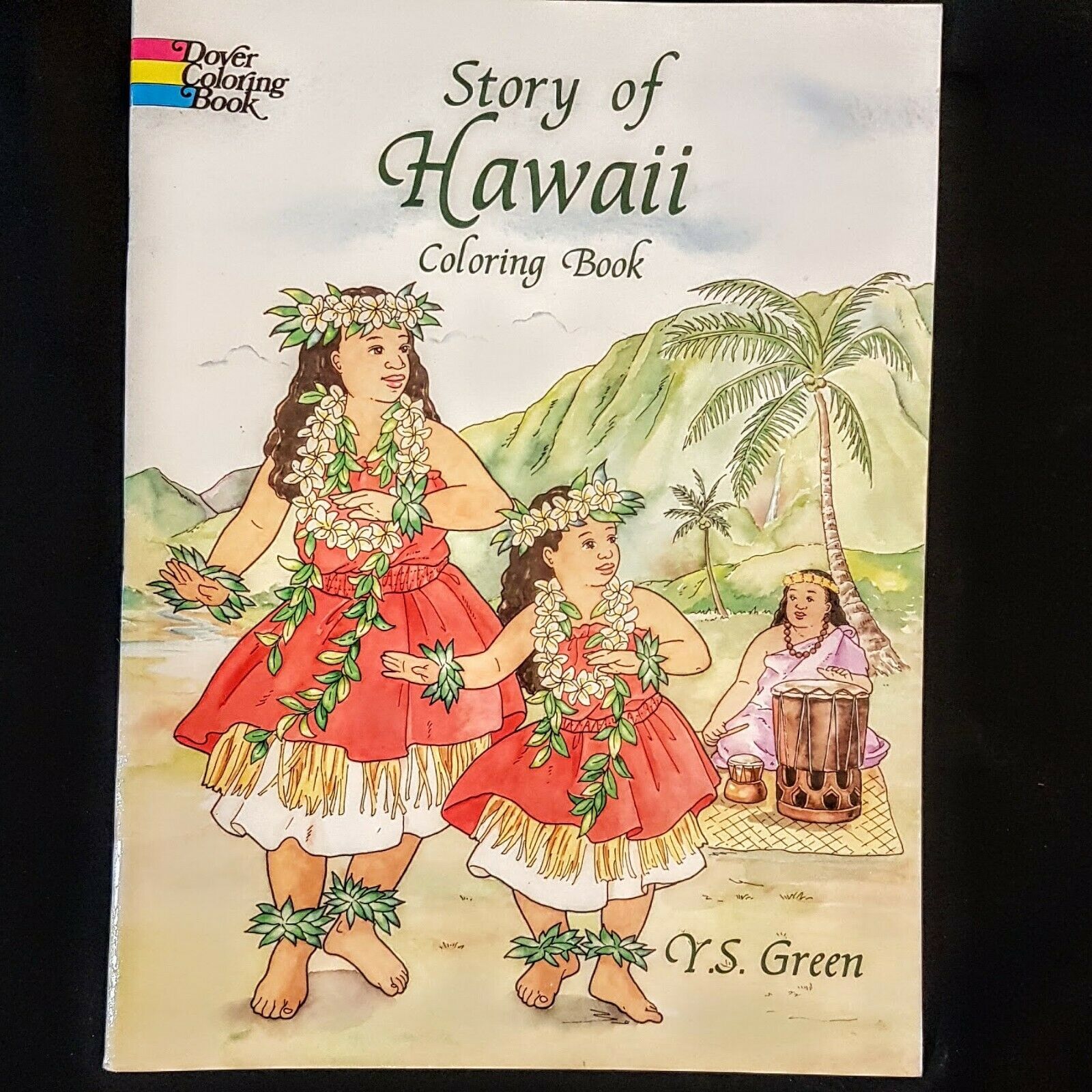 Story of Hawaii Coloring Book 1999 Dover History 8 x 11" Paperback Y S Green - $4.46
