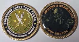 Unleashed In The Middle East Kuwait Camp Buehring Oir Task Force Challenge Coin - £4.71 GBP