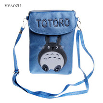 Japan Anime Totoro PU Leather Messenger Bags Cute Girls Women Phone Small Should - £18.73 GBP