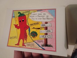Vintage Postcard Post Card VTG Picture New Mexico Chili Pepper  - £9.24 GBP