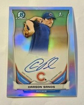 2014 Bowman Draft Carson Sands Chrome Auto 1st #BCA-CS Cubs - $2.47