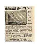 Bloomingdale Waterproof Shoes 1894 Advertisement Victorian New York City... - $28.01 CAD