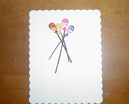 Ivory Handcrafted Paper Quill Balloon Card - £4.77 GBP