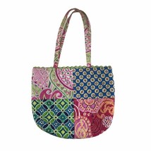 Vintage Vera Bradley Patchwork Tote Limited Edition Multi-color Print 8-... - $13.34