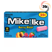 Full Box 24x Packs Mike &amp; Ike Berry Blast Flavor Chewy Candy | .78oz | Fat Free - £14.94 GBP