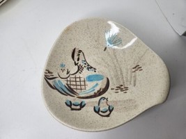 Vintage Red Wing Bob White Quail Serving Bowl Small Hand Painted Pottery Ceramic - $17.82