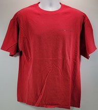 Vintage Tommy Hilfiger Men&#39;s Red Cotton Short Sleeve T-Shirt XL - £9.32 GBP