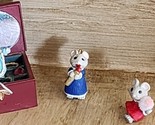 Hallmark Miniature Mouse Ornaments 1995 Tiny Treasures Makeup Mice PLEAS... - $14.24